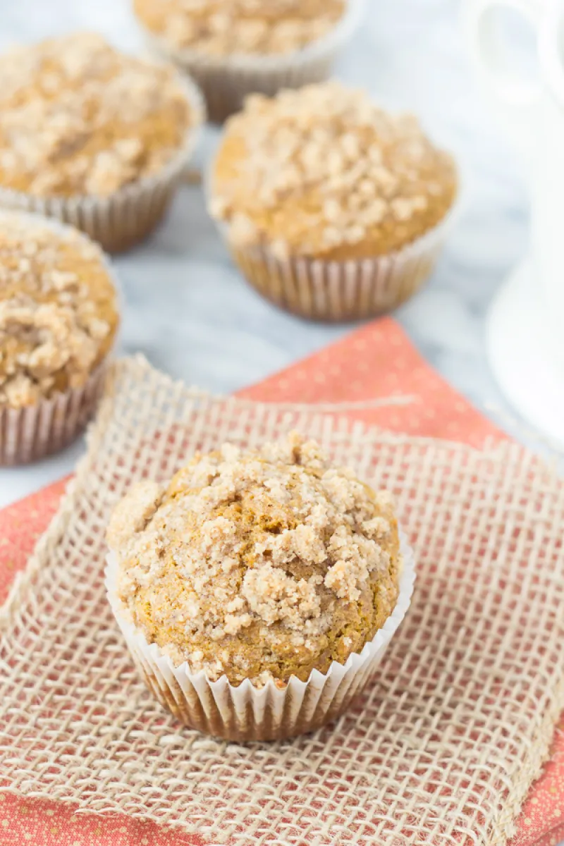 Pumpkin Coffee Cake Muffins