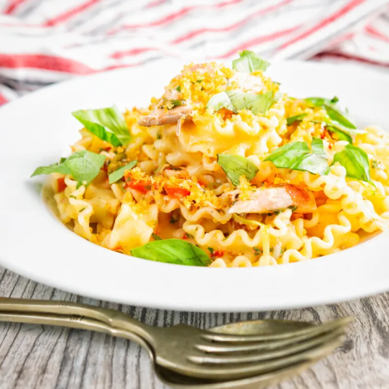 Fresh Tomato and Salmon Pasta Recipe