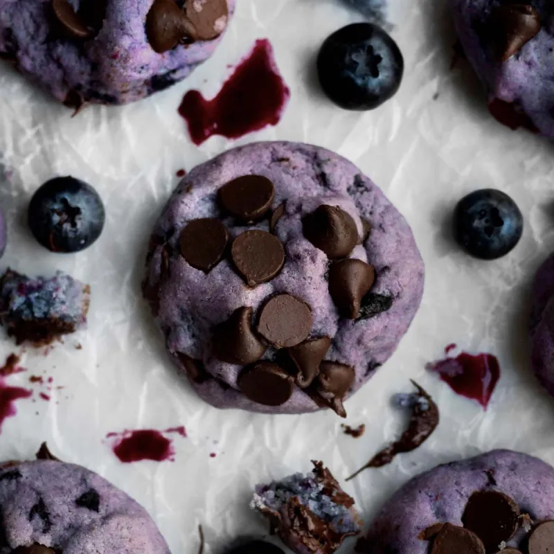 Blueberry Chocolate Chip Cookies