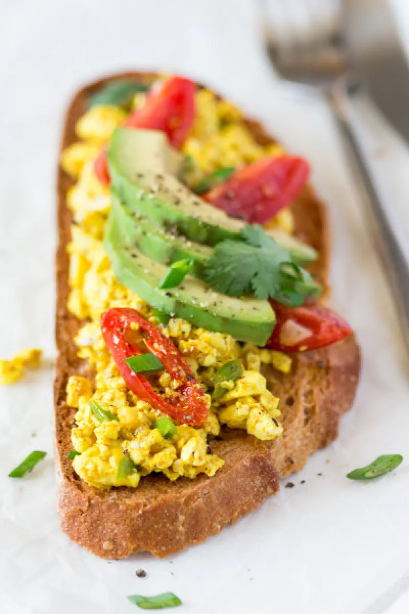 Spicy tofu scramble