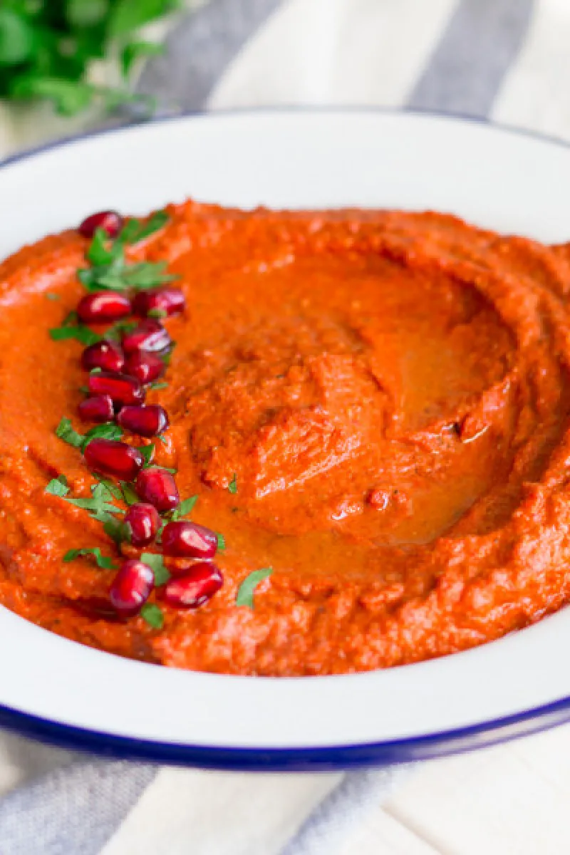 Muhammara - red pepper and walnut dip