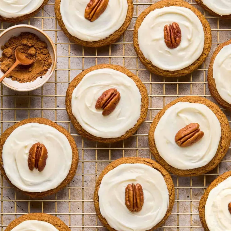 Pumpkin Spice Molasses Cookies