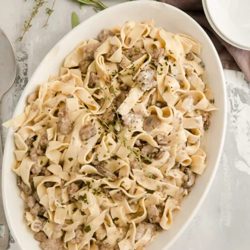 Ground Beef Stroganoff
