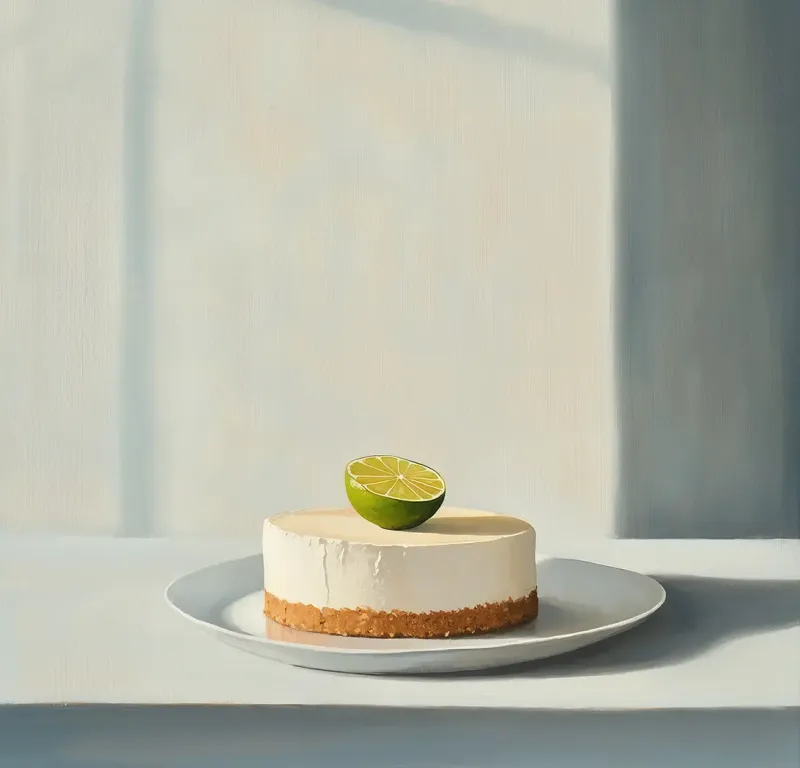 Speculoos Crumbs, Lime Zest, and a Cheesecake