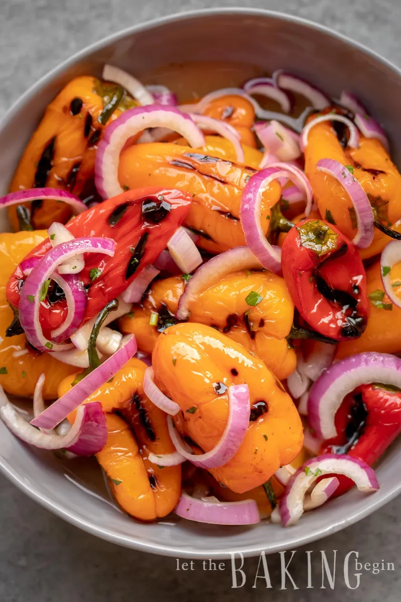 Pickled Mini Bell Peppers w/ Feta Cheese