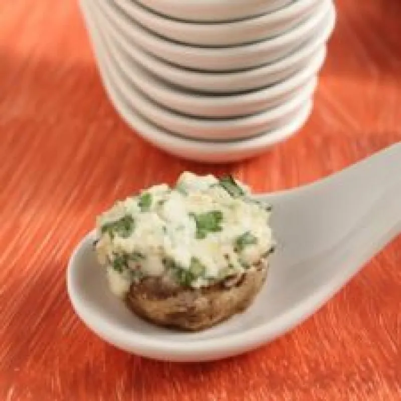 Herb and Cheese Stuffed Mushrooms