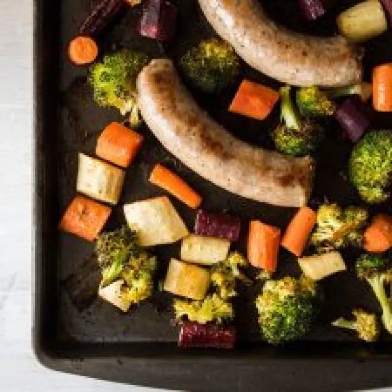 Easy One Pan Sausage Bake