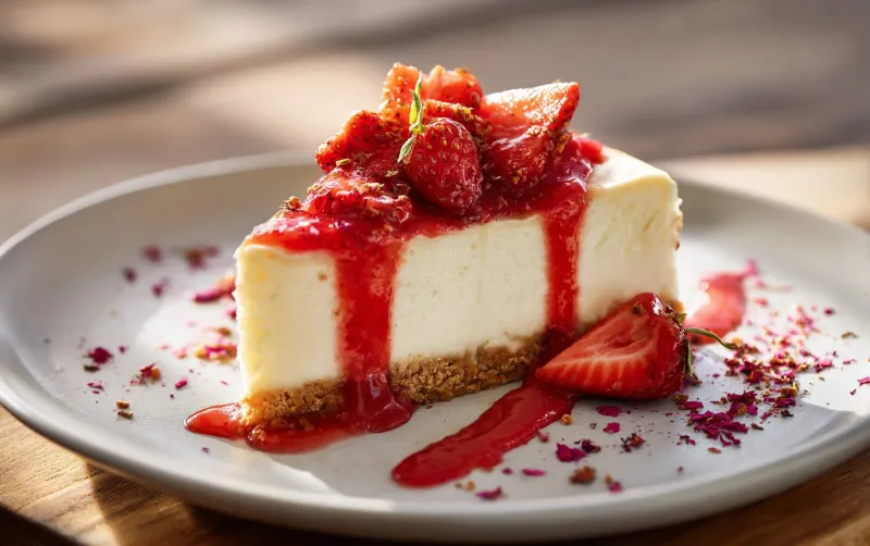 No-Bake Vegan Vanilla Cheesecake