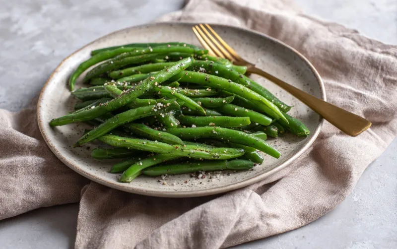 Garlic Pan-Fried Green Beans