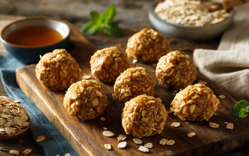 No-Bake Peanut Butter Oatmeal Bites
