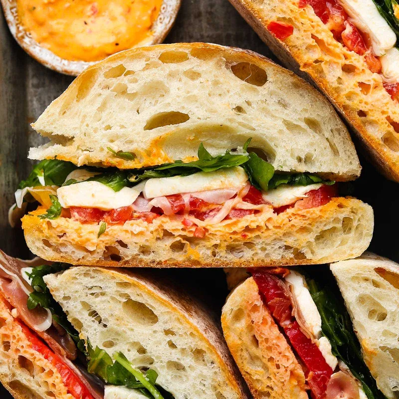 Prosciutto and Mozzarella Sandwiches
