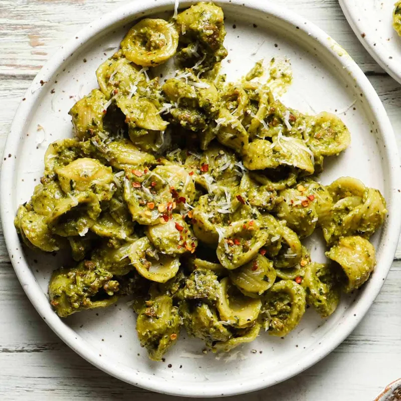 Broccolini Pesto & Sausage Orecchiette
