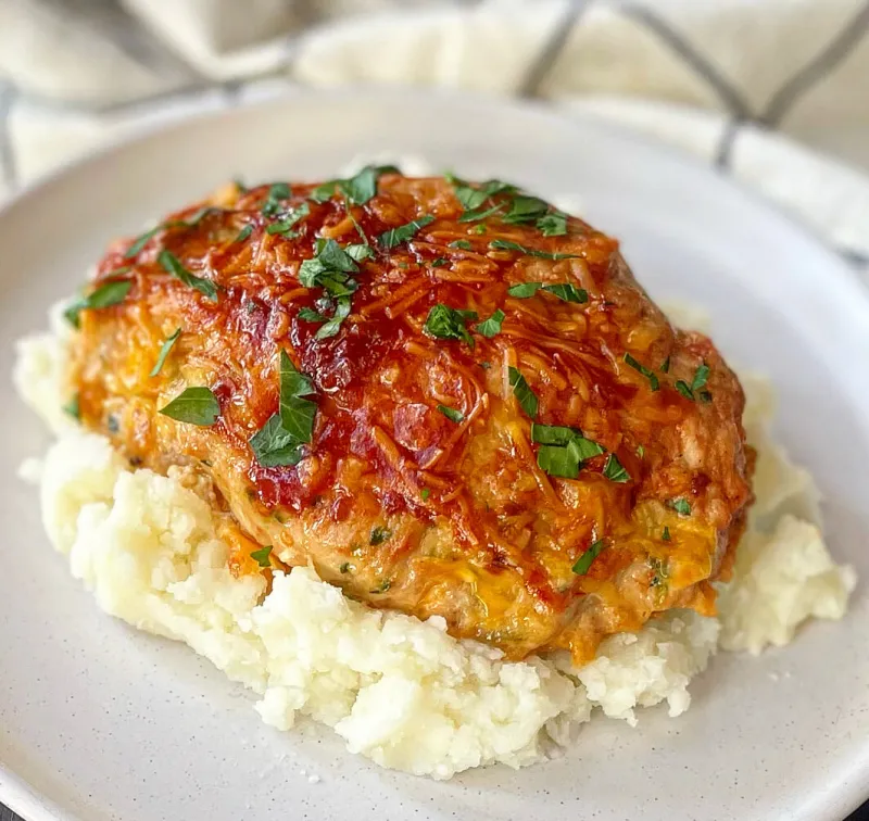 Mini BBQ Cheddar Meatloaves