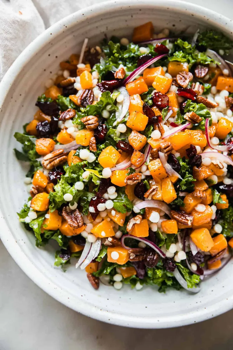 Autumn Pearl Couscous Salad with Roasted Butternut Squash