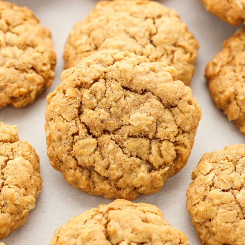 Soft and Chewy Pumpkin Oatmeal Cookies