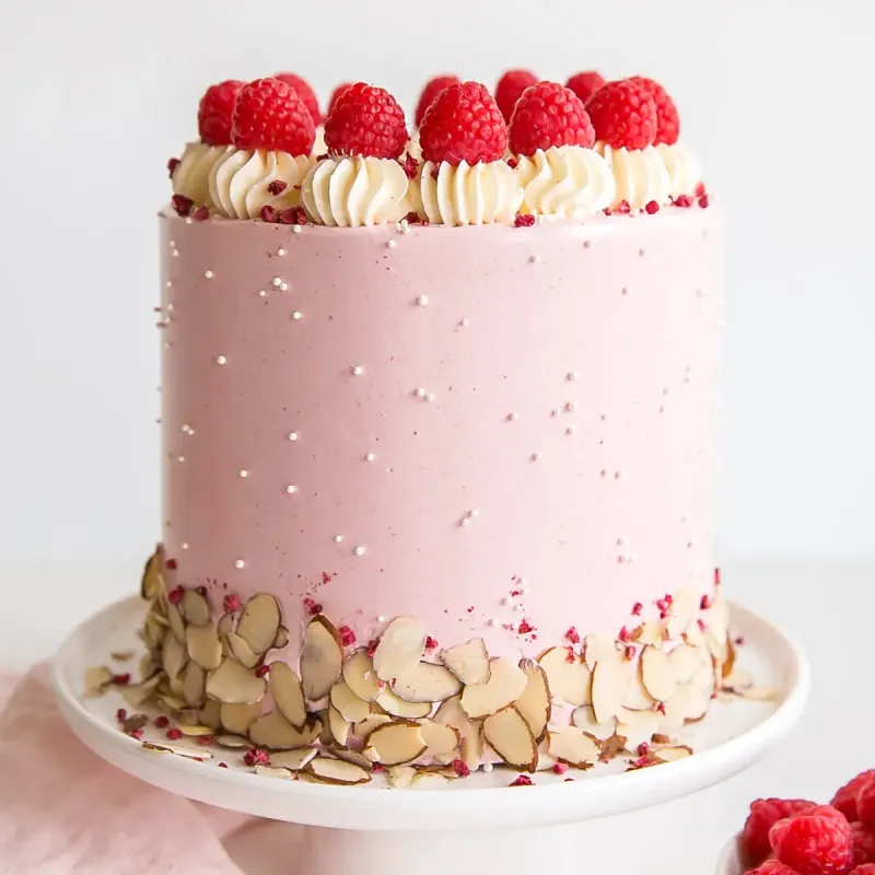 Bakewell Cake (Raspberry Almond Cake)