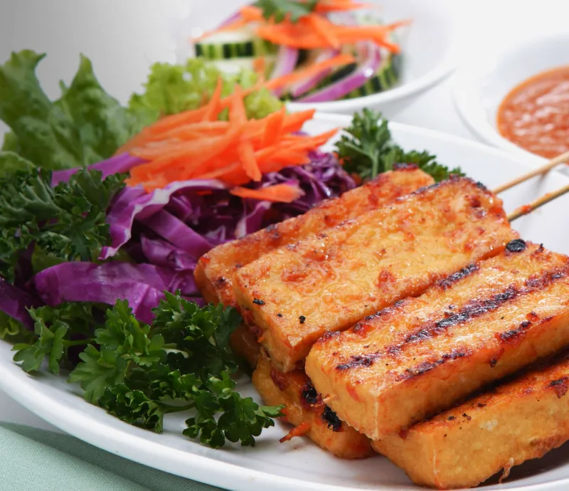 Satay Tofu Skewers