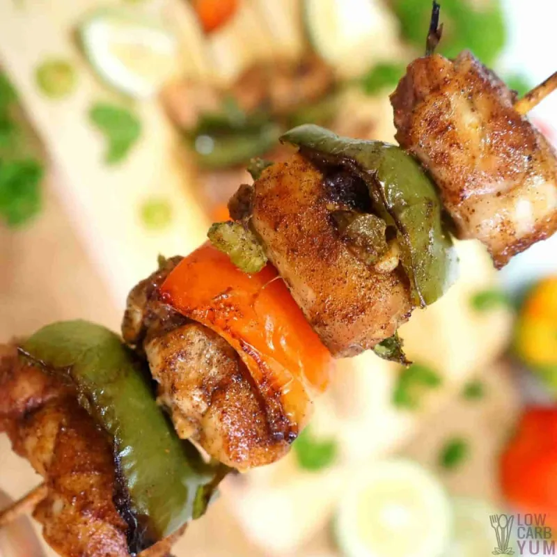 Chicken Fajita Kebabs