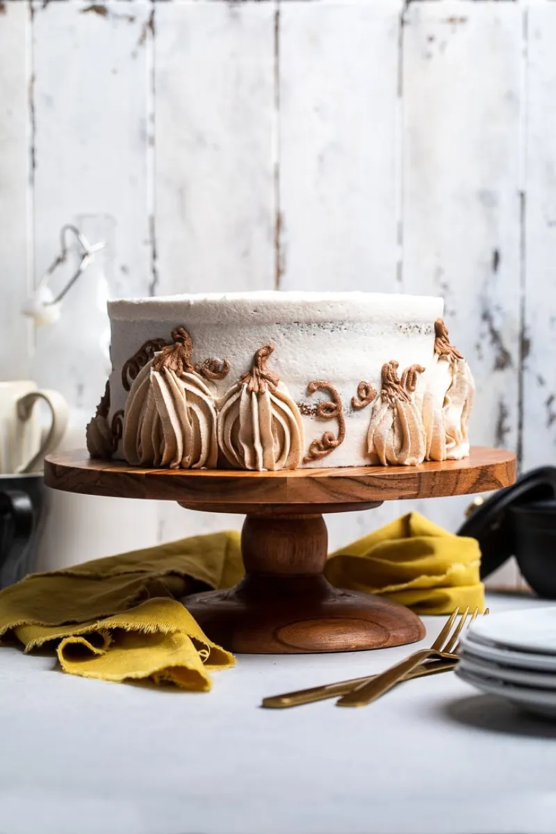 Layered Vegan Pumpkin Cake