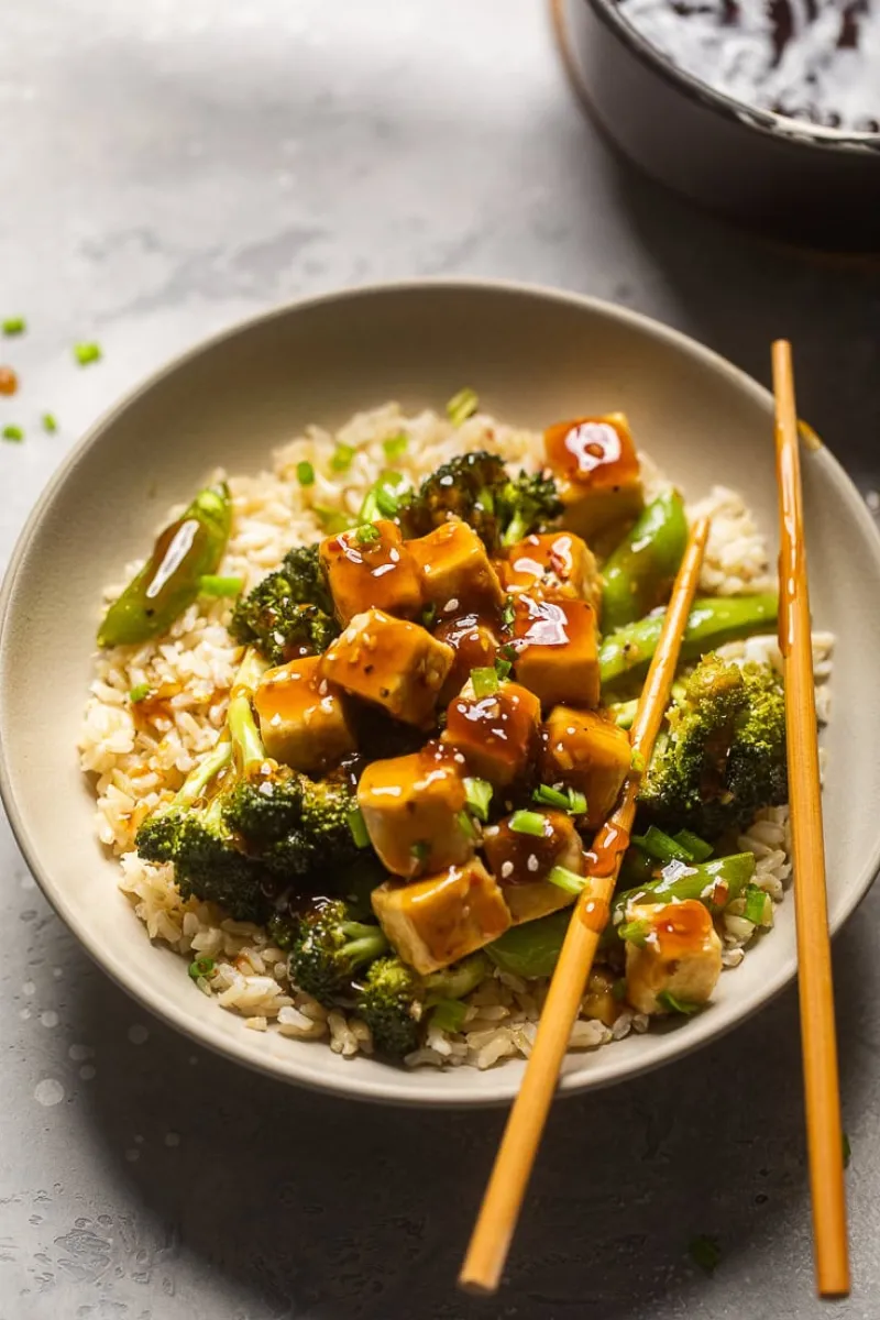 Sheet Pan Teriyaki Tofu and Broccoli