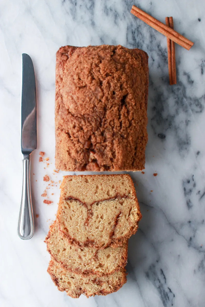 Cinnamon Streusel Quick Bread