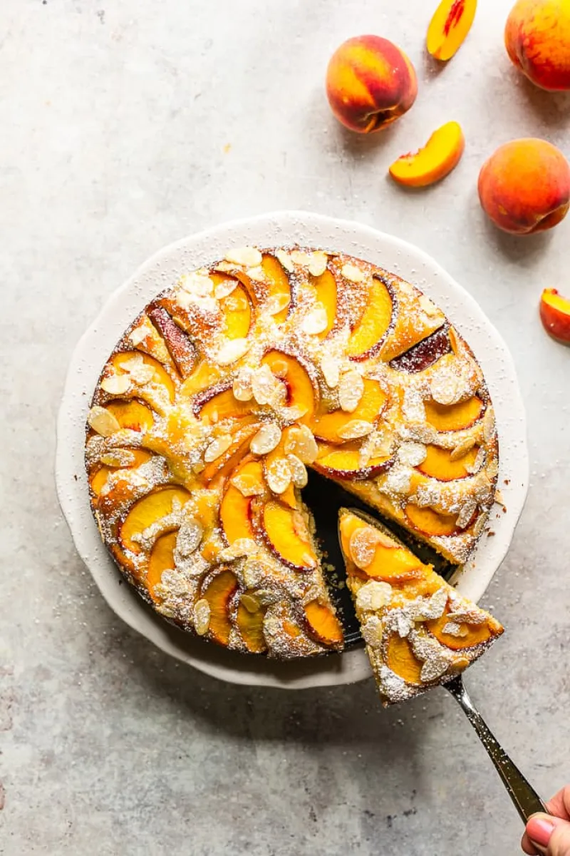 Peach Almond Cake (Gluten Free)