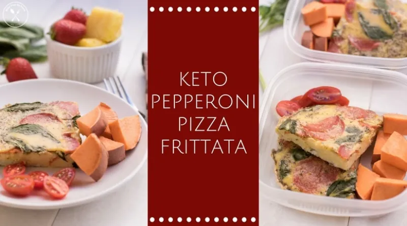 Keto Pizza Frittata Meal Prep