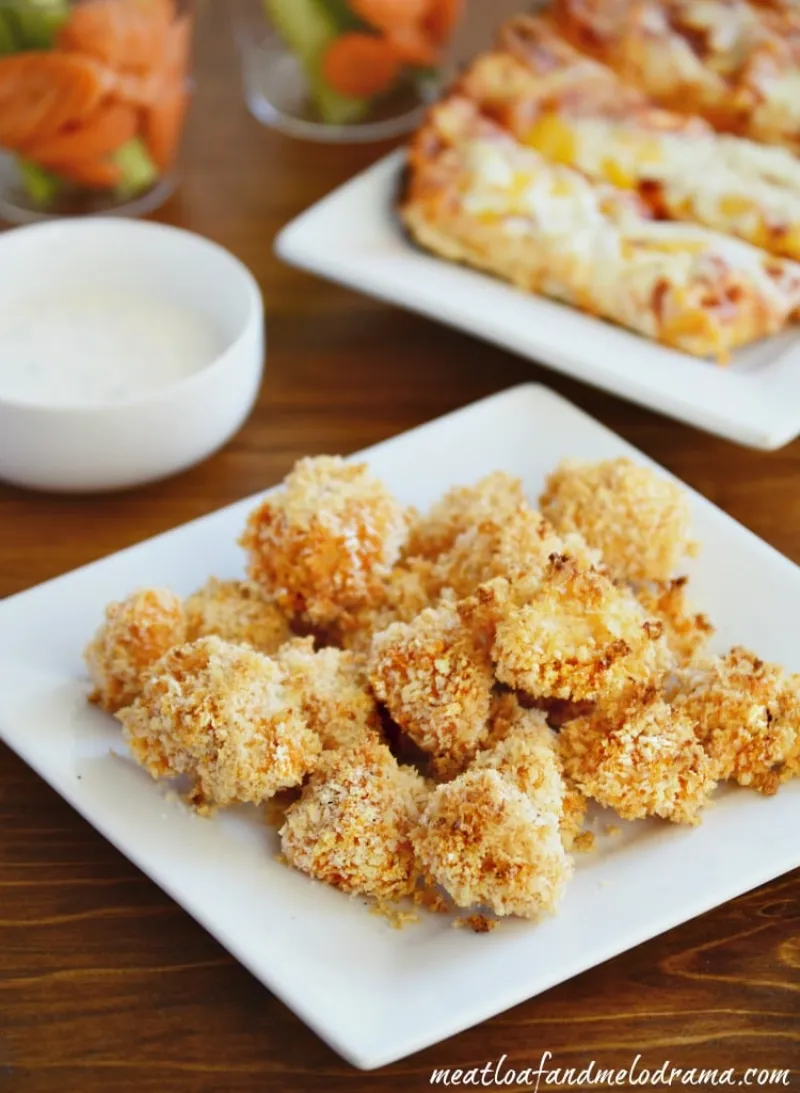 Homemade Buffalo Chicken Poppers