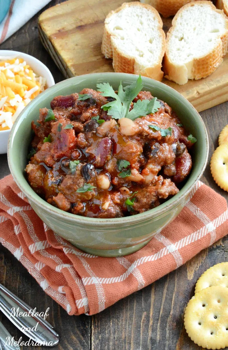 Beefy 3 Bean Chipotle Chili