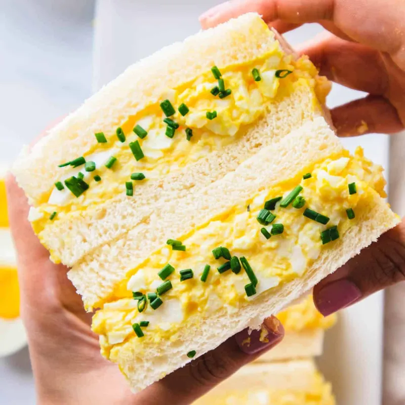 Japanese Egg Salad Sandwich (Tamago Sando)