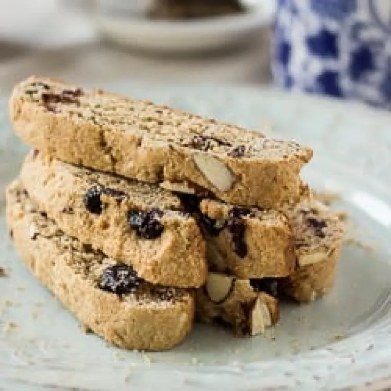 Almond Blueberry Biscotti