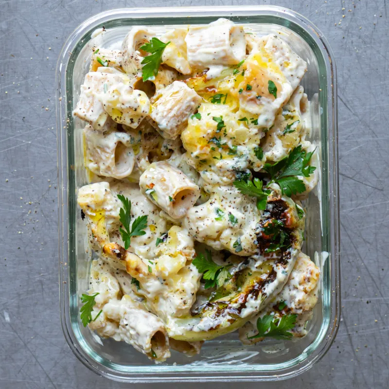 High-Protein Cauliflower Mac & Cheese