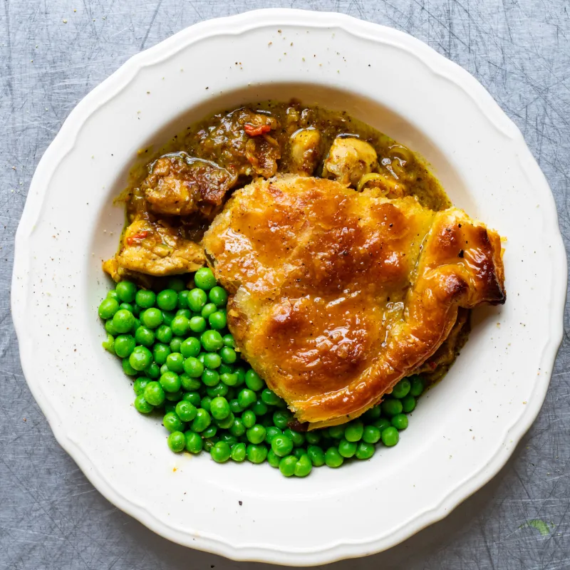 Caramelised Coconut Chicken Pie