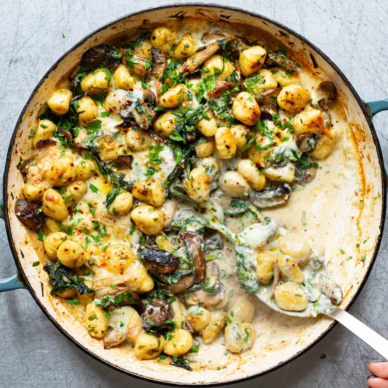 Mushroom Gnocchi Bake