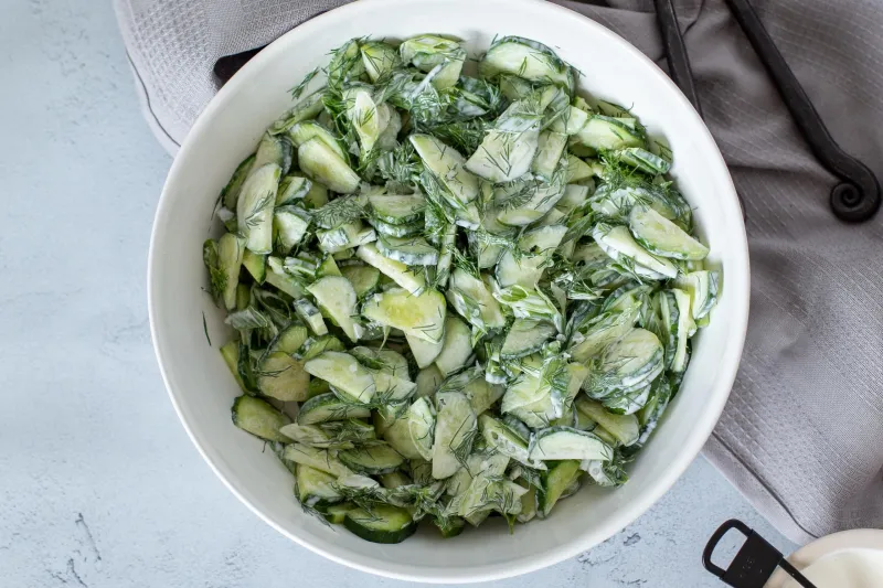 Creamy Cucumber Salad Recipe