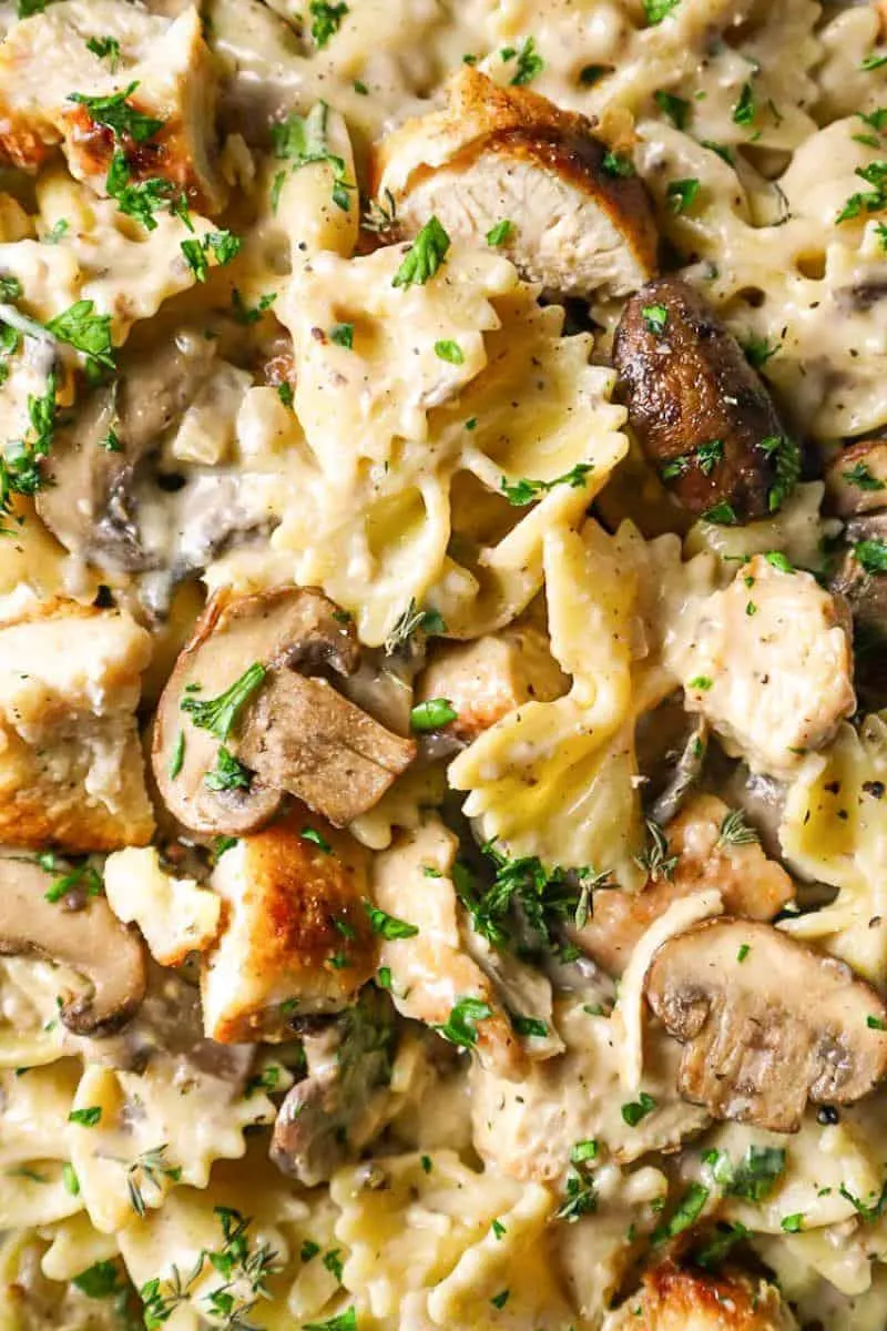 Creamy Mushroom Chicken Pasta