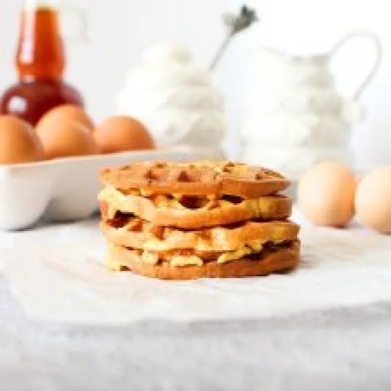 Egg Fast Belgian Waffle (Keto, Gluten-Free)