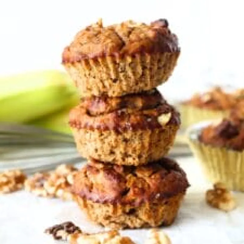 Banana Chia Seed Muffins (Low Carb, Gluten Free, Dairy Free)