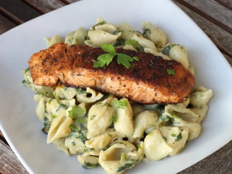 Creamy Spinach Pasta Shells