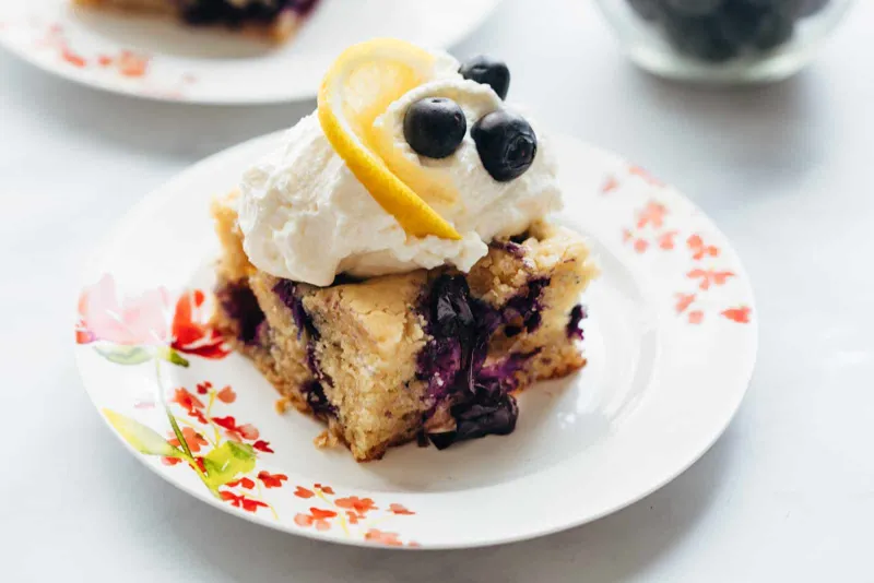 Lemon Blueberry Cake Bars