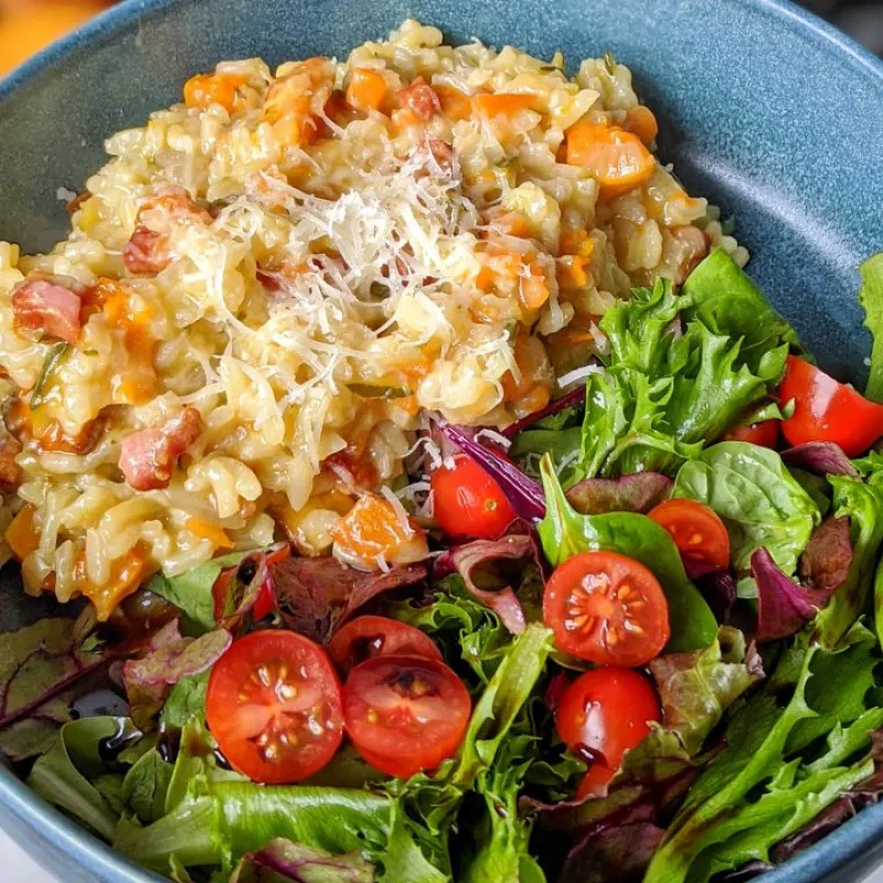 Butternut Squash and Pancetta Risotto