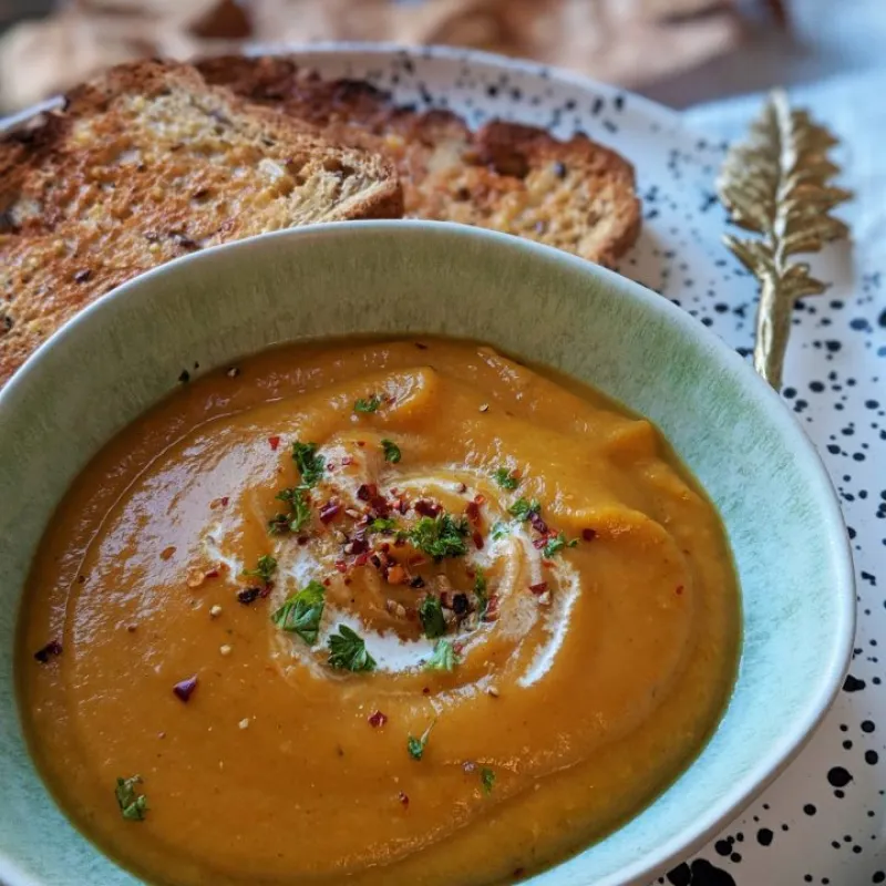 Spiced Parsnip & Carrot Soup 