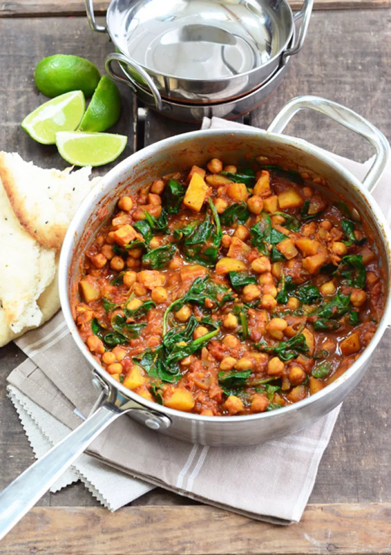 Chickpea and Spinach Curry Recipe