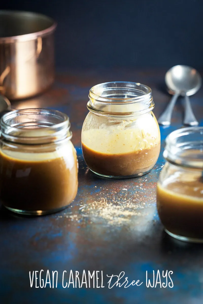 Vegan Caramel Sauce -Three Ways