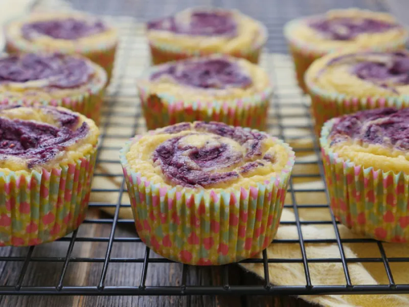 Lemon Berry Coconut Flour Muffins