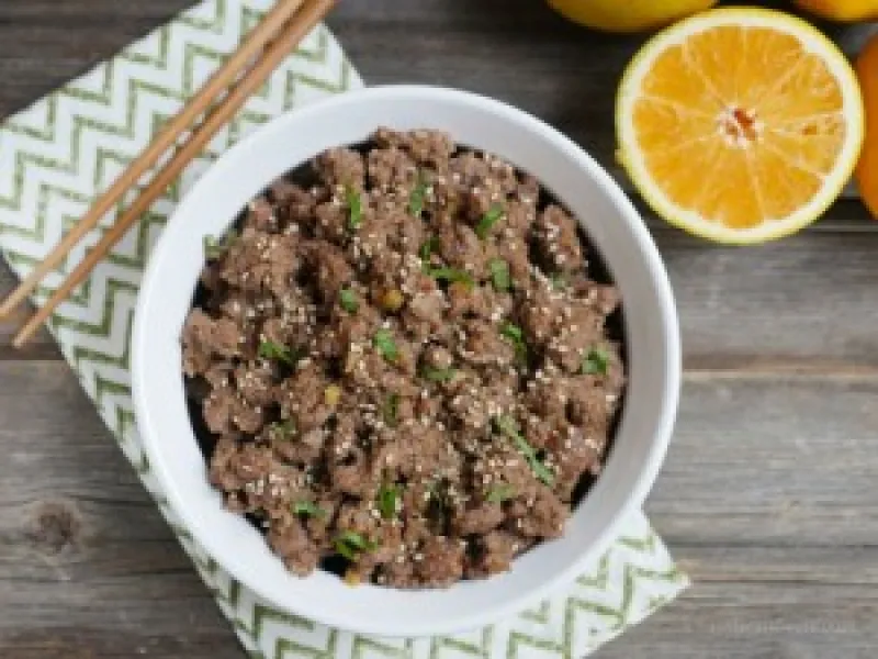 Orange Ground Beef