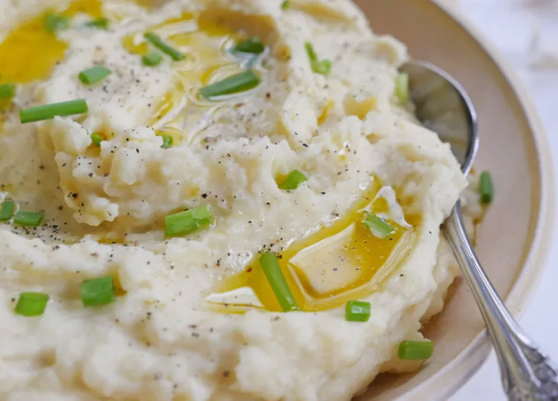 Instant Pot Garlic Mashed Potatoes (no drain)