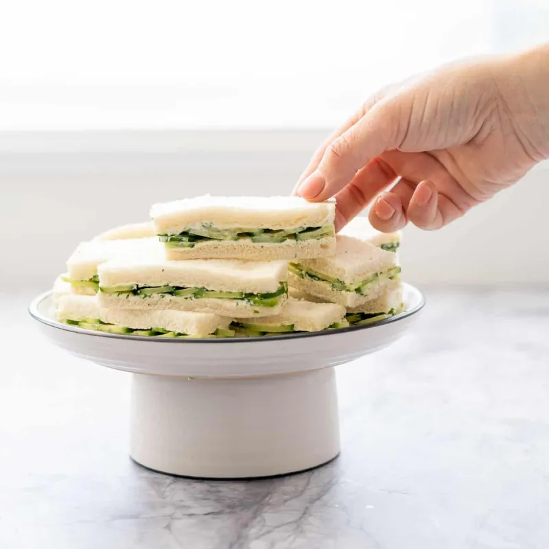 Cucumber Cream Cheese Sandwiches