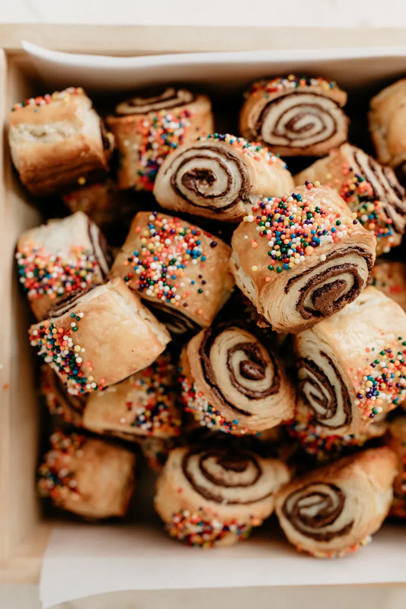 chocolate sea salt rugelach