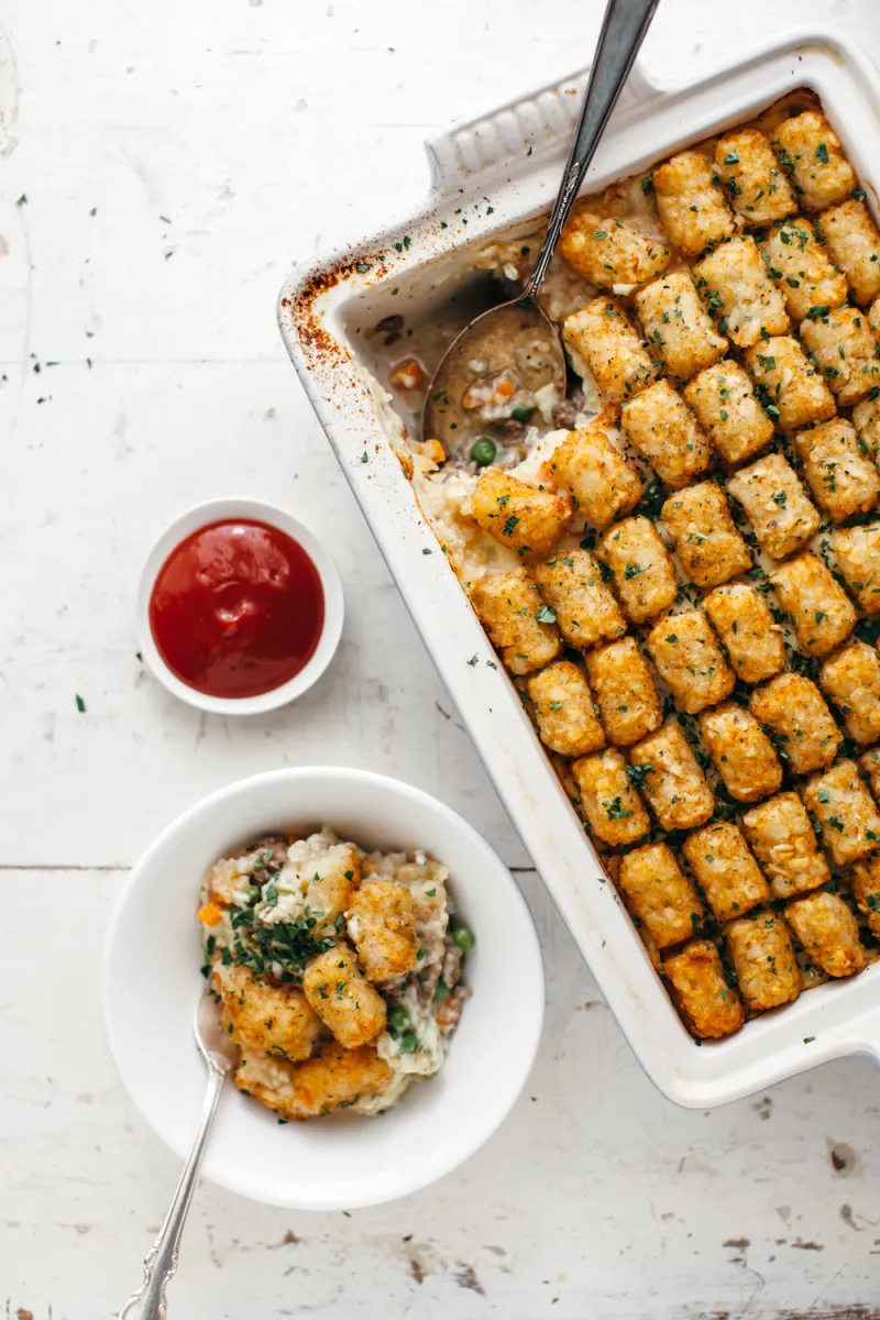 classic tater tot hotdish